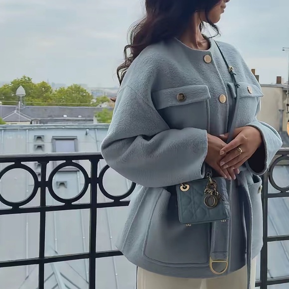 Maje Jackets & Blazers - Maje Light short belted Coat